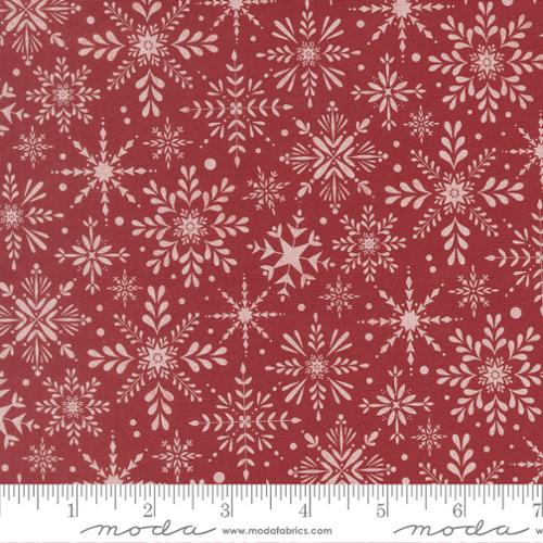 Cranberry Gingerbread Lane 44"/45" Cotton Fabric Per Yard