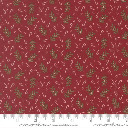 Cranberry Gingerbread Lane 44"/45" Cotton Fabric Per Yard