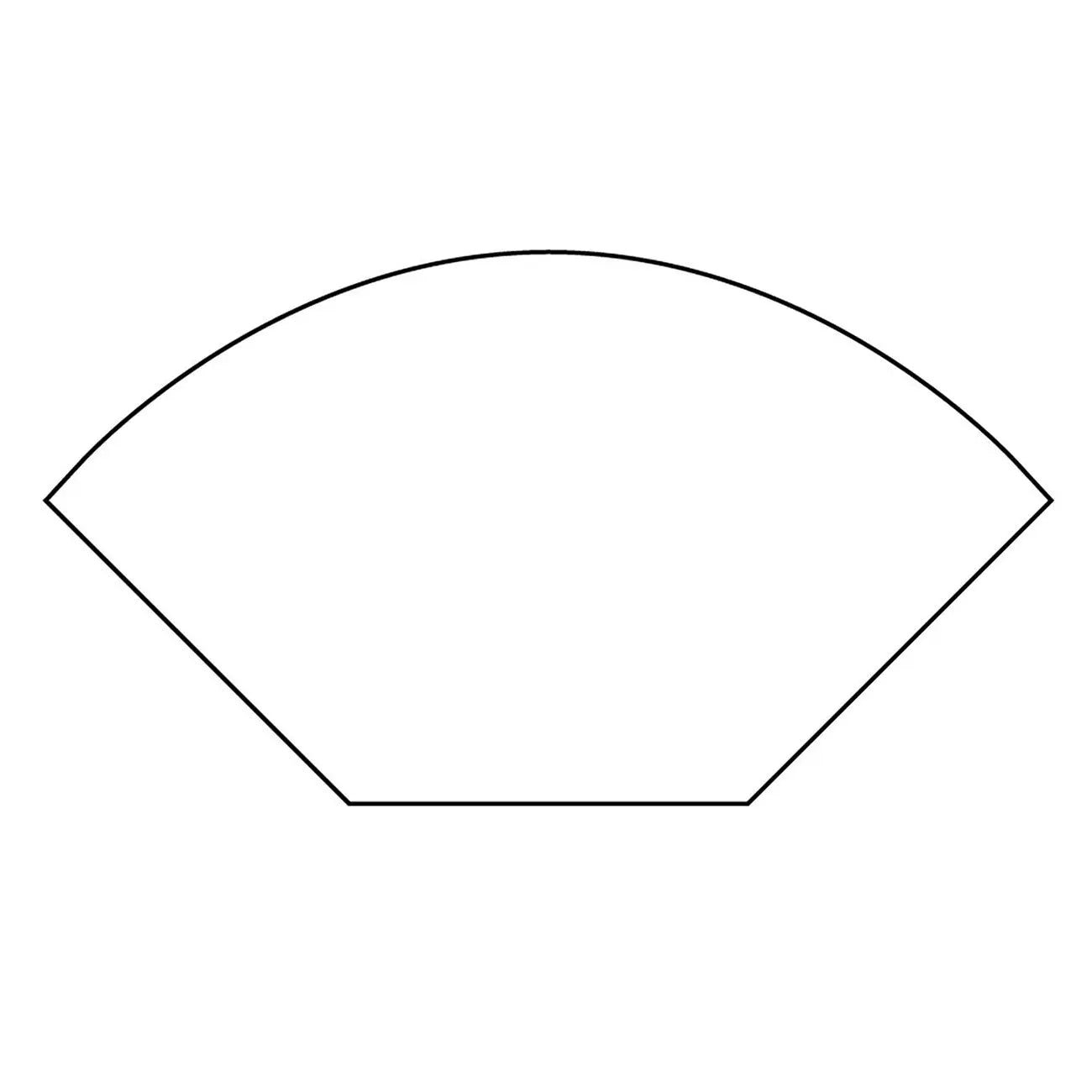 Curved Octagon Wedge Papers