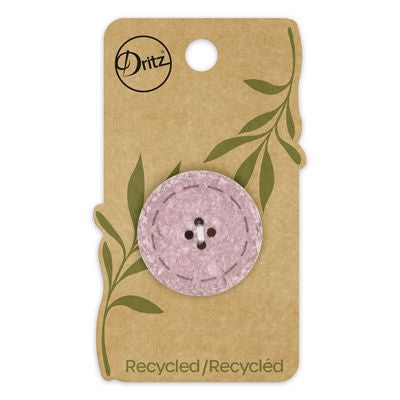 Recycled Cotton Stitch 4hole Mauve 30mm 1ct