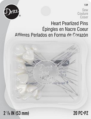 Pearlized Heart Pins