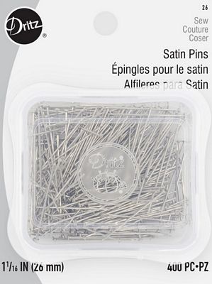 Satin Pins 1-1/16in 400ct 3ct