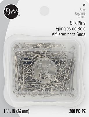 Silk Pins 1-1/16in 200ct 3ct