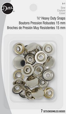 Heavy Duty Snaps-Nickel sz.24
