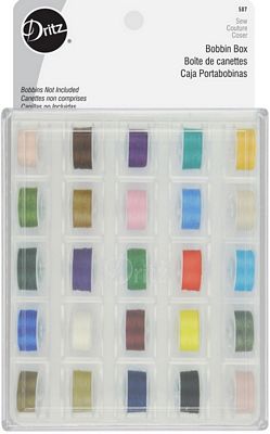 Bobbin Box clear plastic
