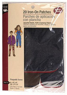 Iron-On Patches-Ass't 20ct.