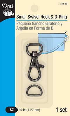 Small Swivel Hook & D-Ring GUN