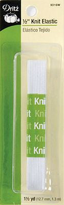 Knit Elastic 1/2inx1-1/2yd 4ct