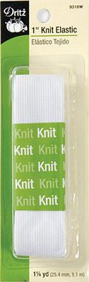 Knit Elastic 1inx1-1/4yd 4ct