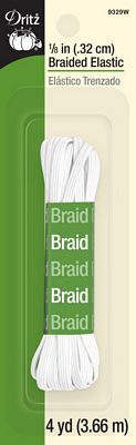 Braided Elastic 1/8in 4ct