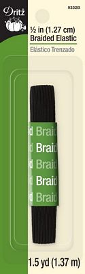 Braided Elastic 1/2inx1-1/2yd