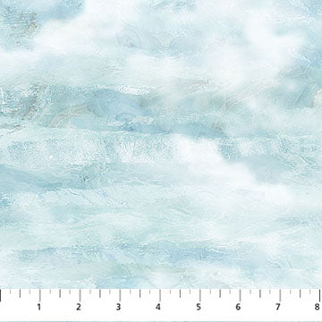 Smooth Sailing Clouds Light Blue 44"/45" Cotton Fabric Per Yard