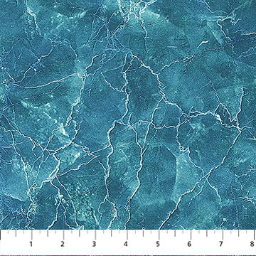 Smooth Sailing Marble Texture Dark Blue 44"/45" Cotton Fabric Per Yard