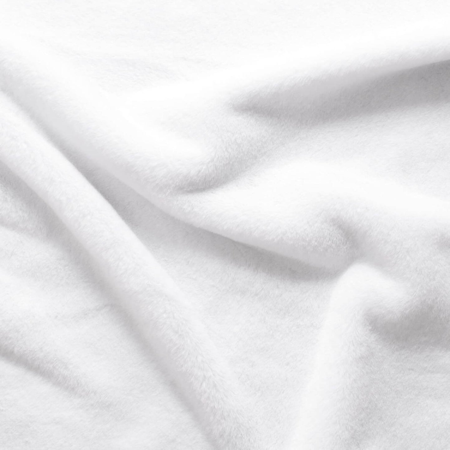 Minky Solid - White