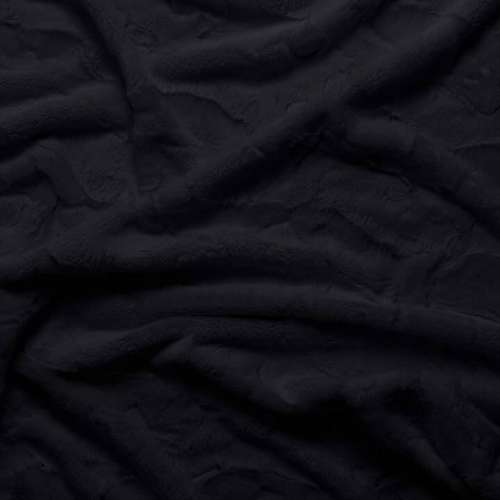Minky Solid - Black