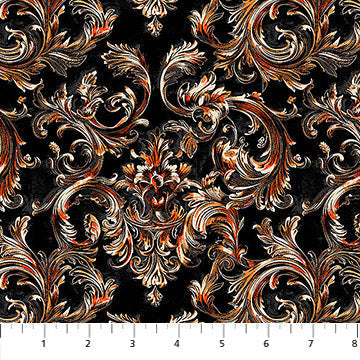 Decorative Stripe Halloween 44"/45" Cotton Fabric Per Yard
