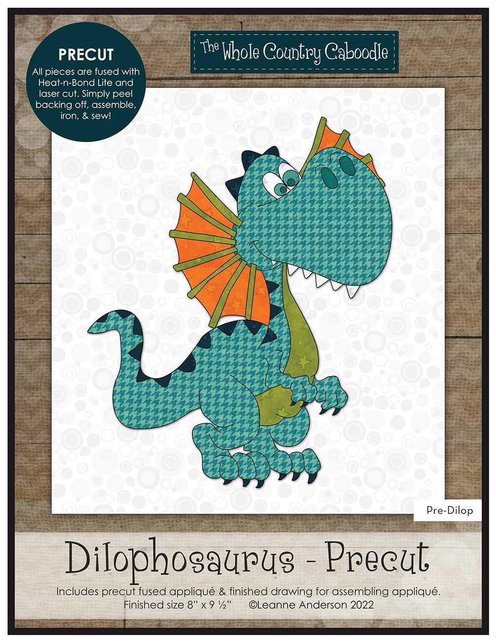 Dilophosaurus Precut Fused Applique Pack
