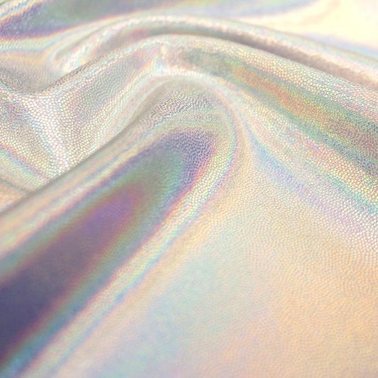 Dizzy Foiled Spandex Fabric | Blue Moon Fabrics