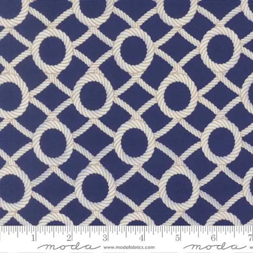 Dusk Reef Rope Net Cotton 44"/45" Fabric - ( 2 Yard Pack )