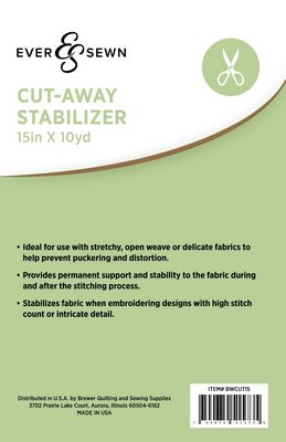 EverSewn Cut-away Stabilizer 15x 10 yd 2/pk