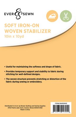 EverSewn Iron on Woven Stabil 15 x 10 yd 2/pk