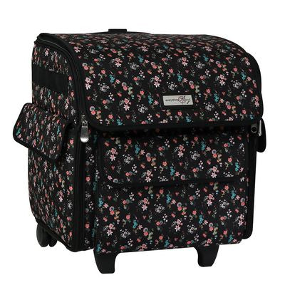 Everything Mary XL Storage Case Black Floral