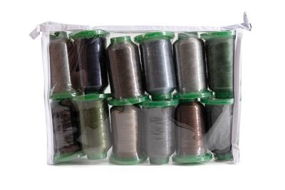 Luxury Exquisite 1000m 12 Spool Pack- D Neutrals