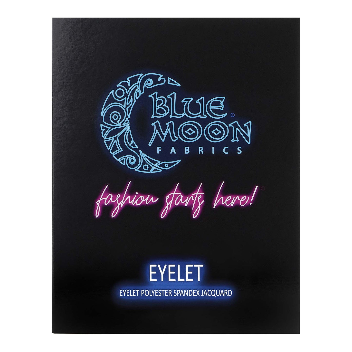 Eyelet Polyester Spandex Jacquard Spandex Color Card | Blue Moon Fabrics