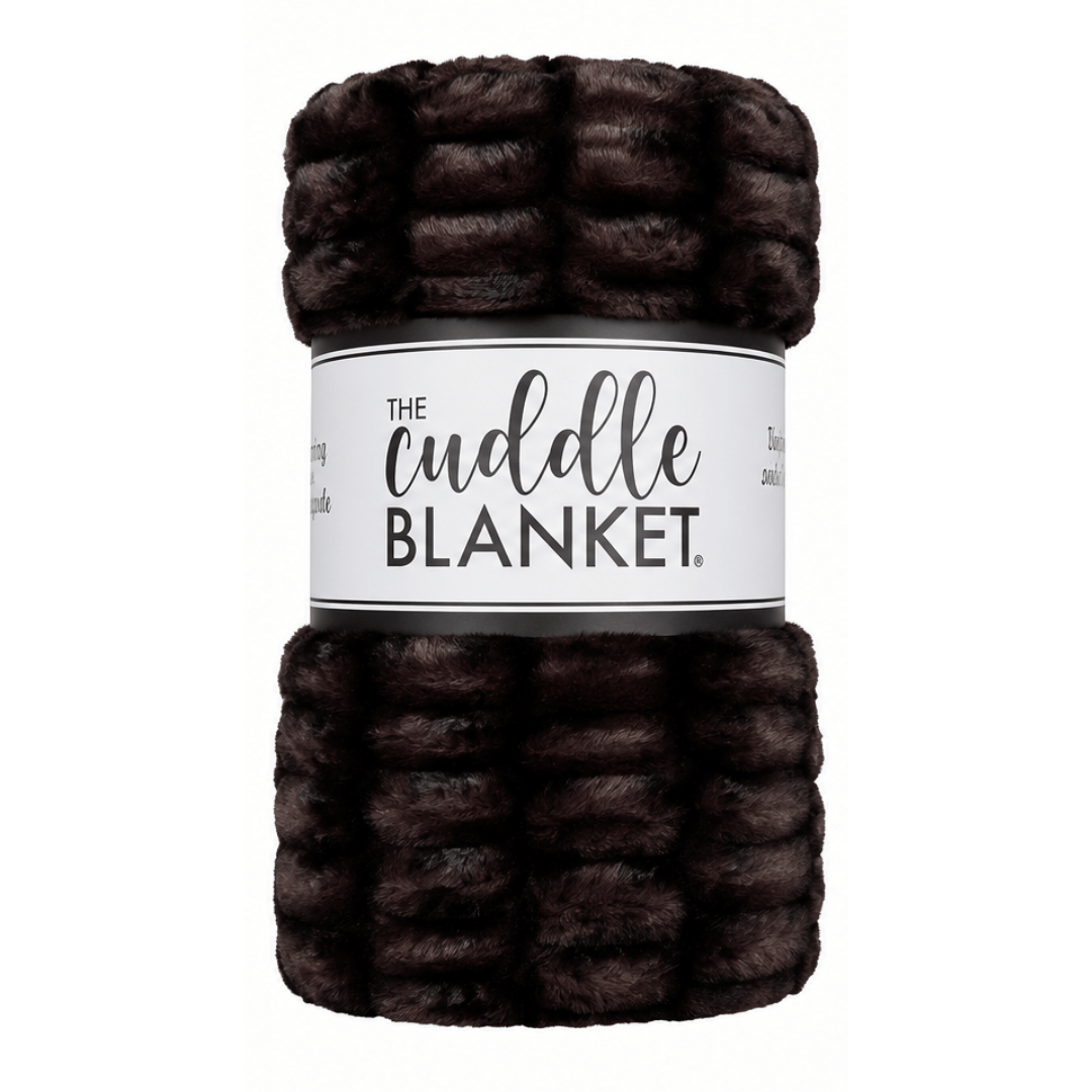 Enzo Black Coffee Deluxe Cuddle Milan Blanket 60" x 90"