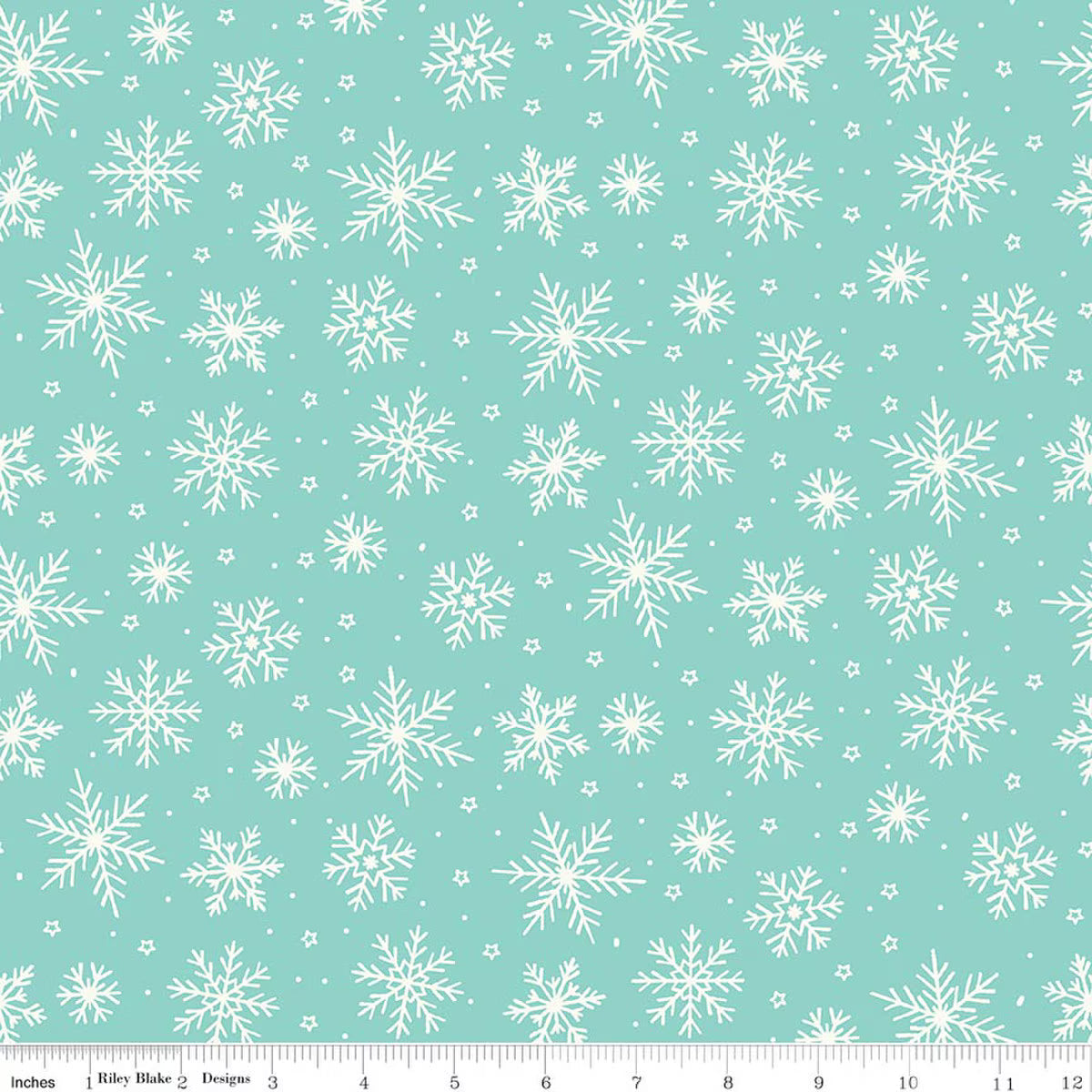 RB Snowflakes Aqua - The North Pole