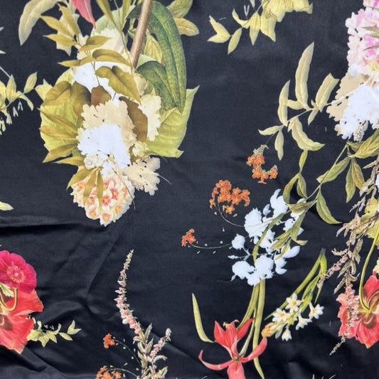 FESTOON Floral Digital Print Fabric - Cotton Hand - 58 Inch. in Width, | Home Decor