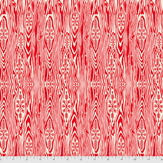 FS Yule Log Holly Berry Holiday Homies Flannel Red