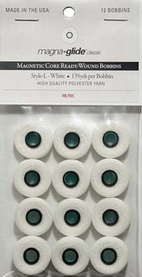 Bobbin Magna-Glide L 12/pkg White
