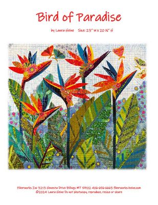 Bird of Paradise Collage Pattern by Laura Heine