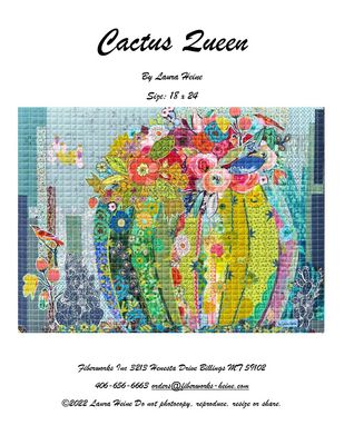 Cactus Queen Collage Pattern by Laura Heine