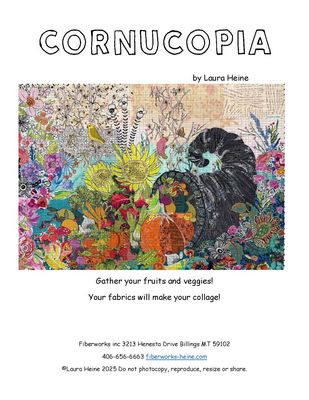 Cornucopia Collage Pattern by Laura Heine