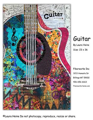 Guitar Collage Pattern