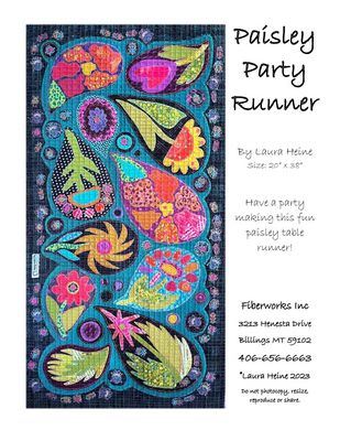 Paisley Party Runner Collage Pattern by Laura H