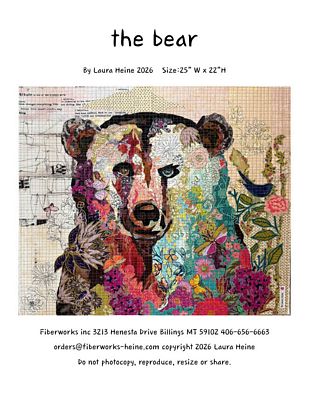 The Bear Collage Pattern by Laura Heine