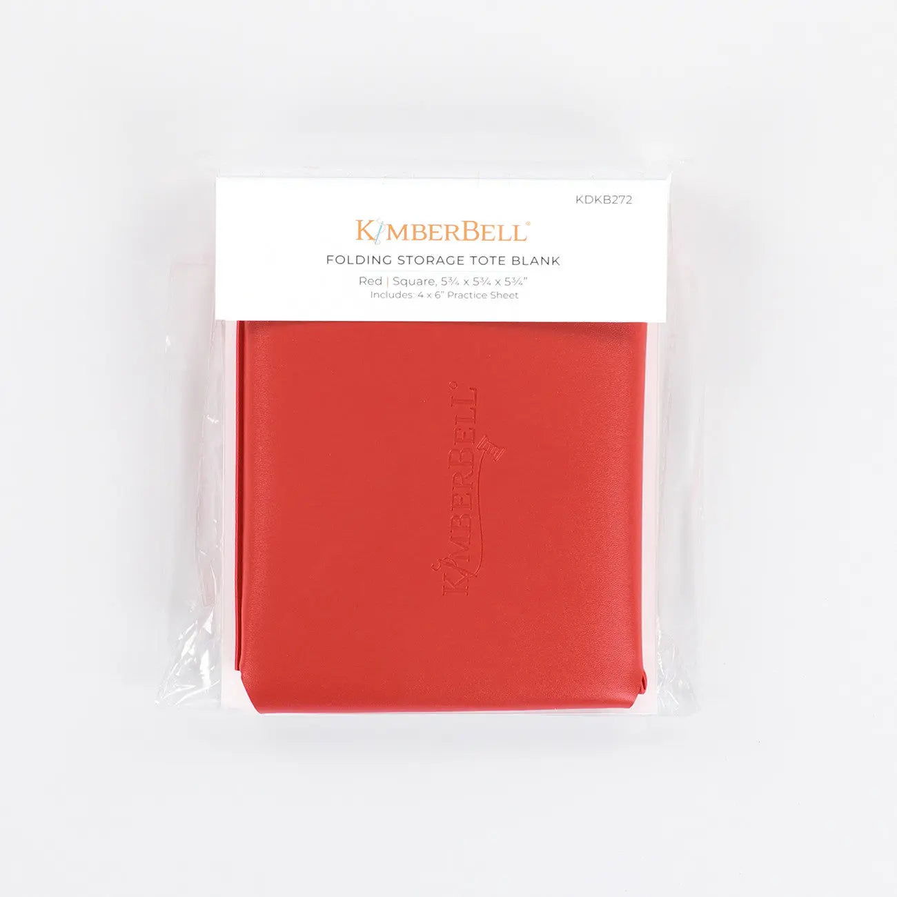 Folding Storage Tote Blank Red