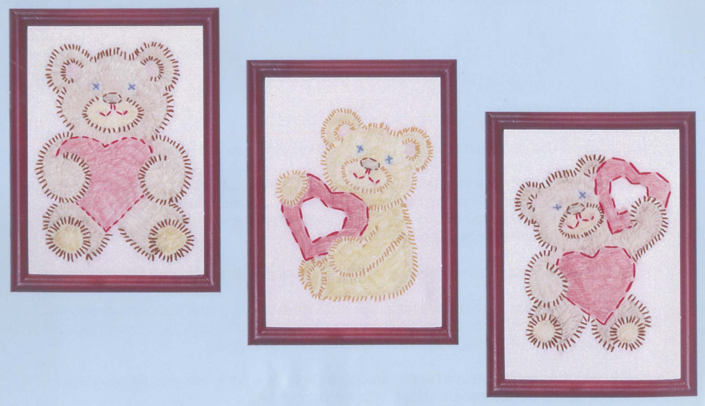 Fuzzy Bears Beginner Embroidery Kits