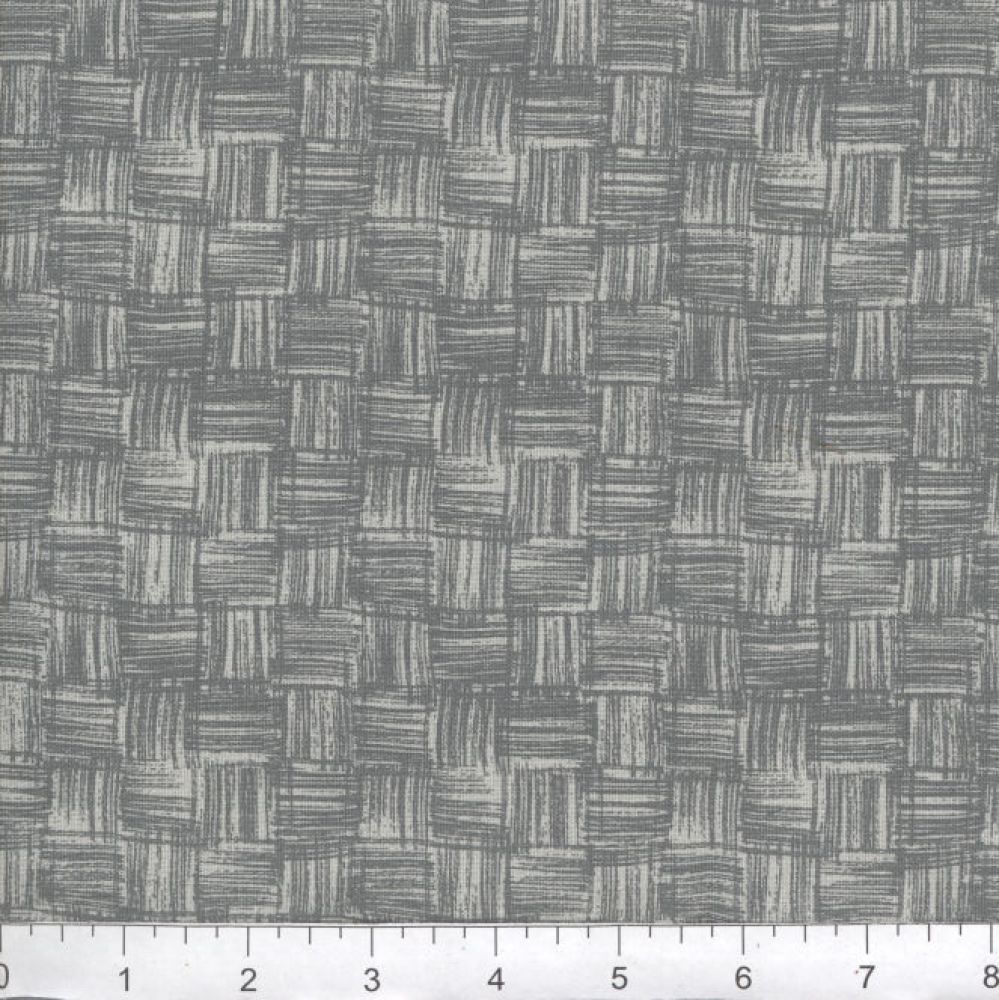 Gray Wicker 45" Wide Cotton Fabric Per Yard