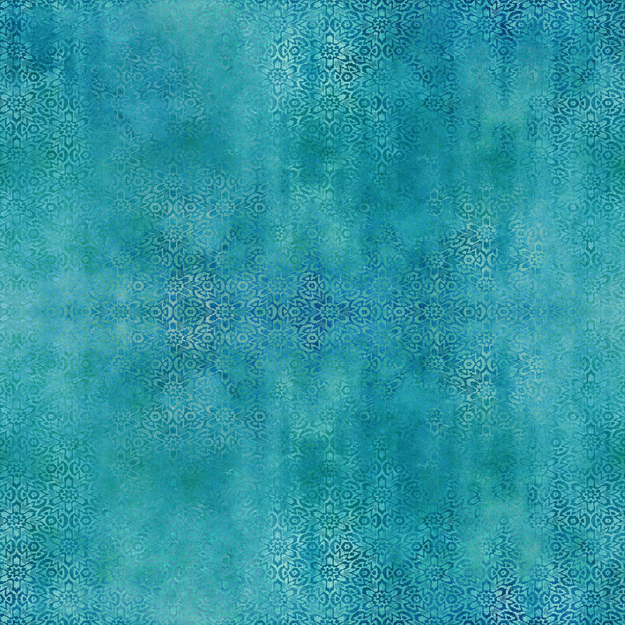 Lace Teal Evanescence Cotton 43/44 Fabric Per Yard