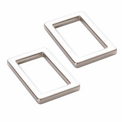 Rect- Ring Flat 1in Nickel 2p