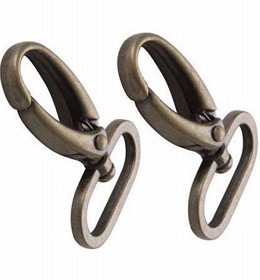 Swivel Hook 1in Antq BR 2 pcs
