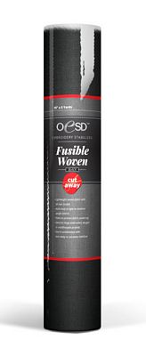 Black Fusible Woven 15 in x 5 yd