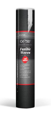 Black Fusible Woven 20 in x 5 yd