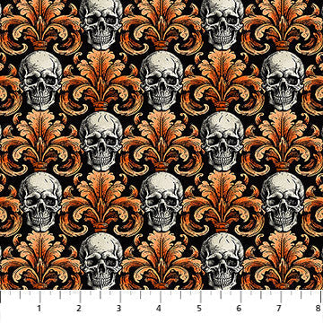 Haunted Hollow Life Of Theparty Halloween 44"/45" Cotton Fabric Per Yard