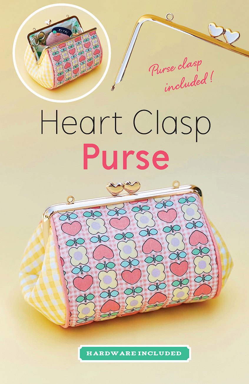 Heart Clasp Purse Rose Gold