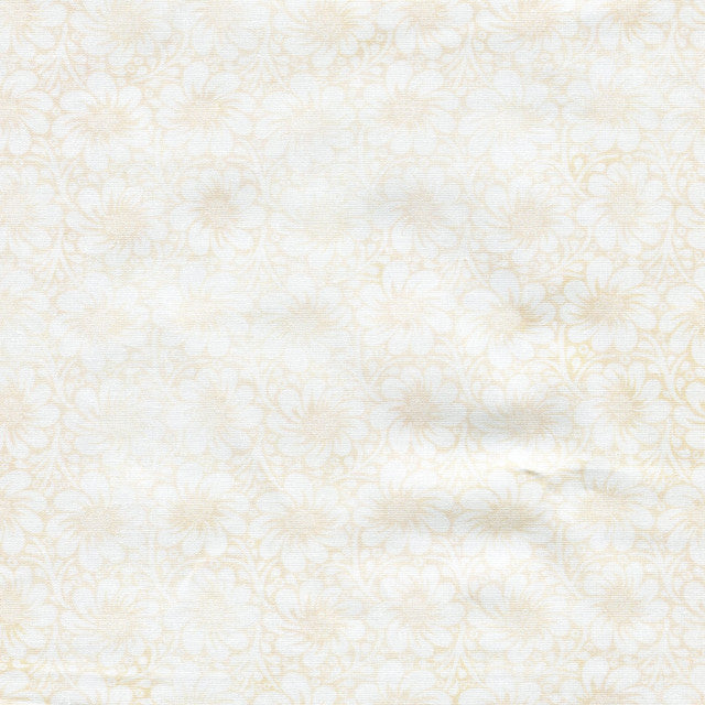 Felicity Flower Field White & Cream 44"/45" Fabric per Yard